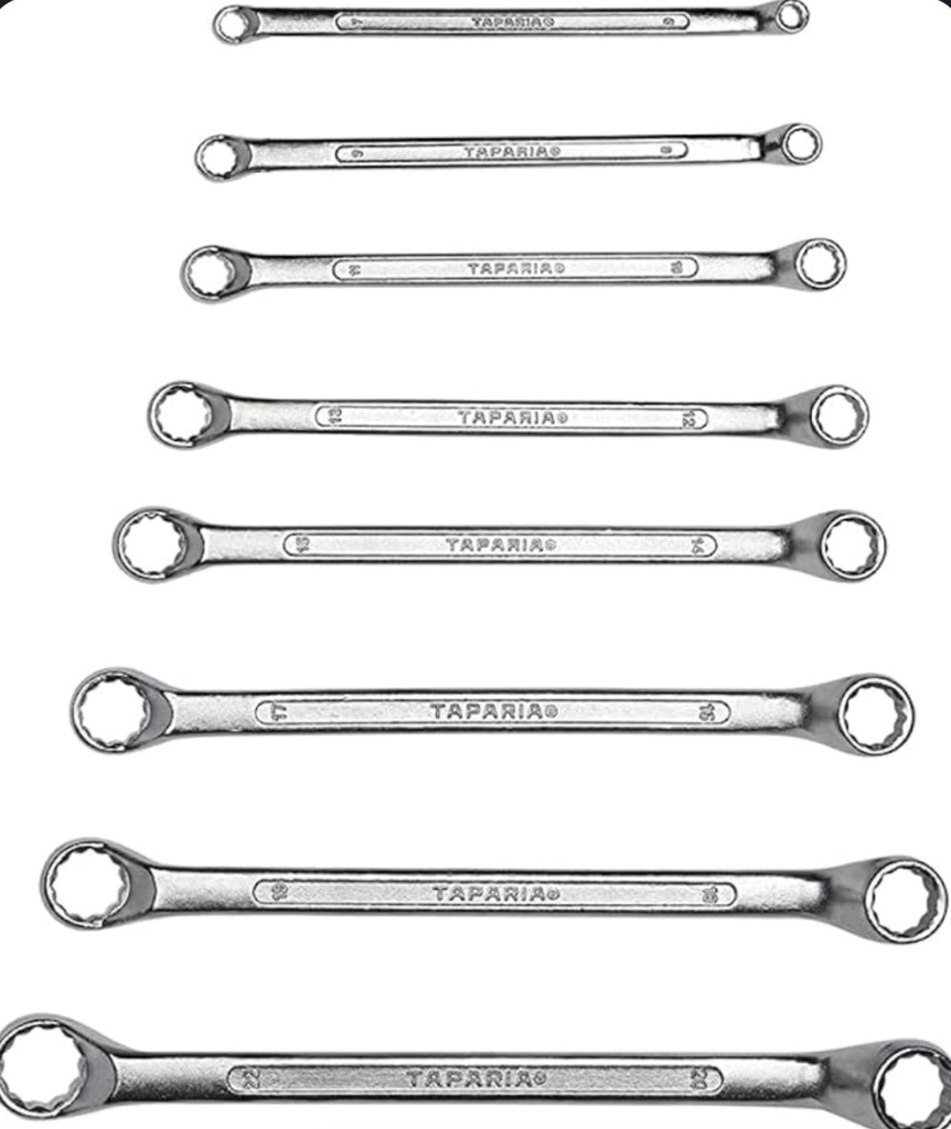  8PCS DOUBLE RING SPANNER SET 6to22MM 