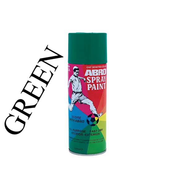  ABRO SPRAY GREEN PAINT 