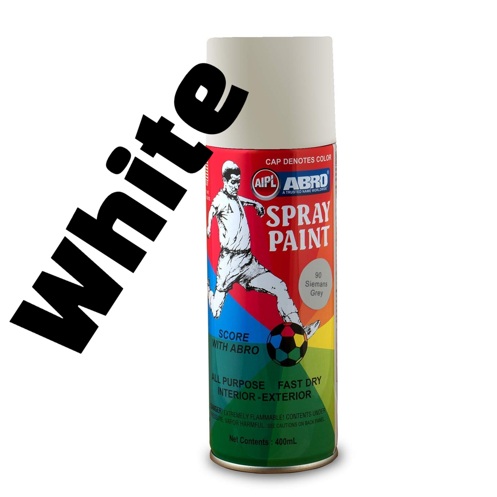  ABRO SPRAY WHITE PAINT 