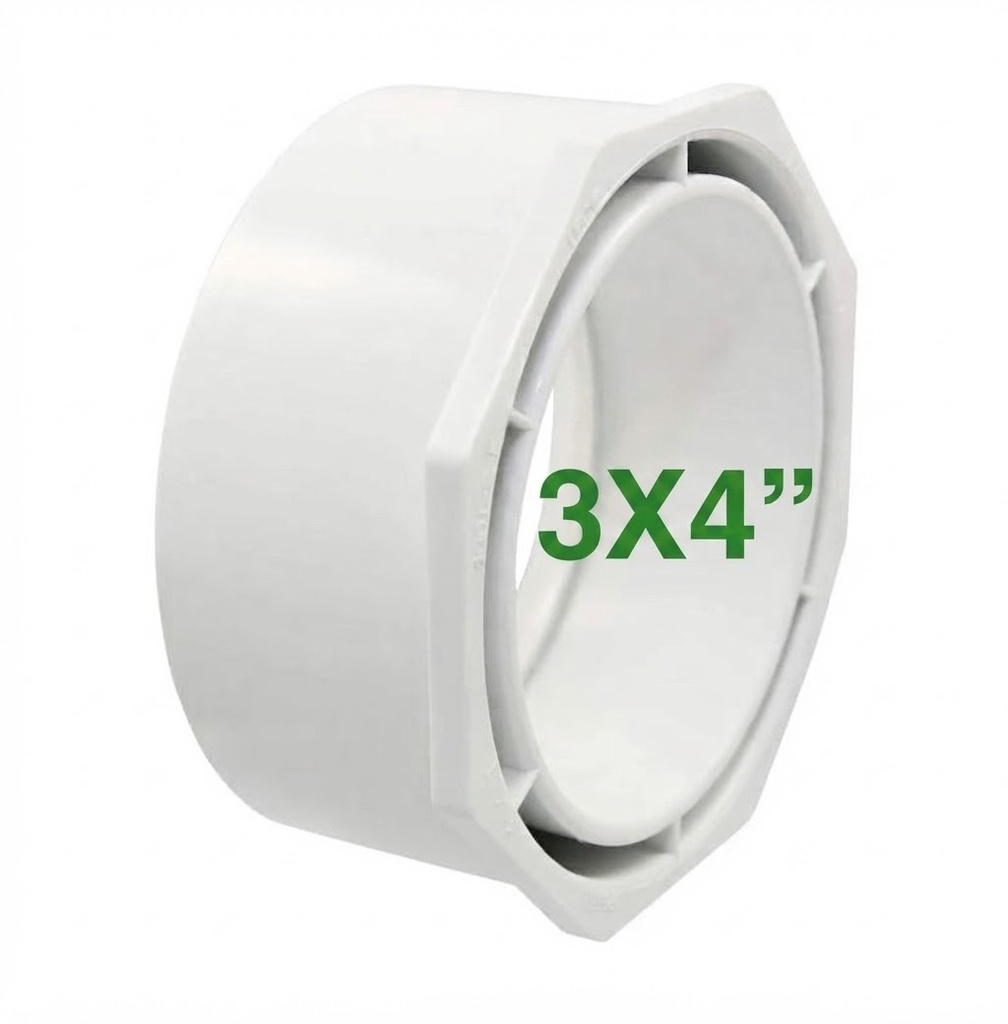  AGM BUSHING UPVC 4"X3" SCH 40 