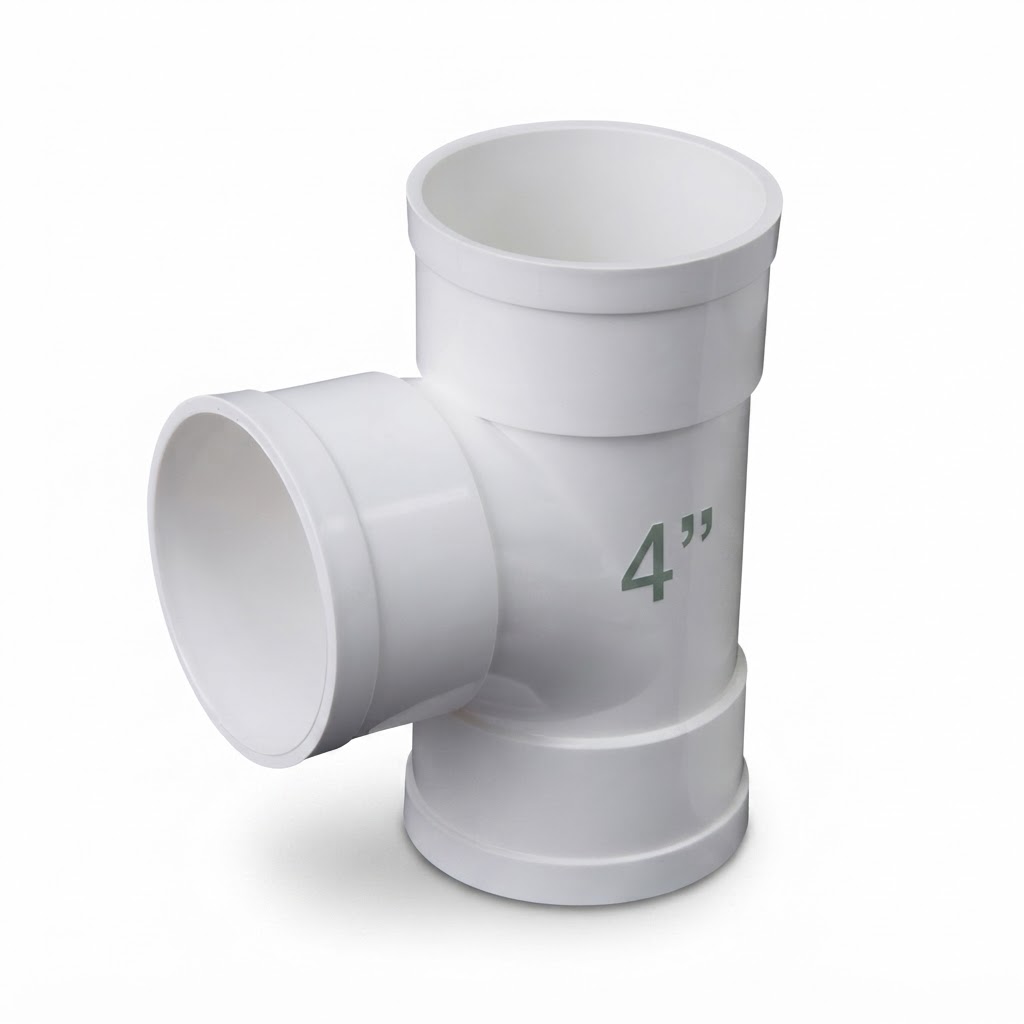  AGM TEE UPVC 4'' SCH 40 