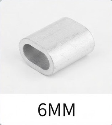  ALUMINIUM CLIP STEEL WIRE 6MM 