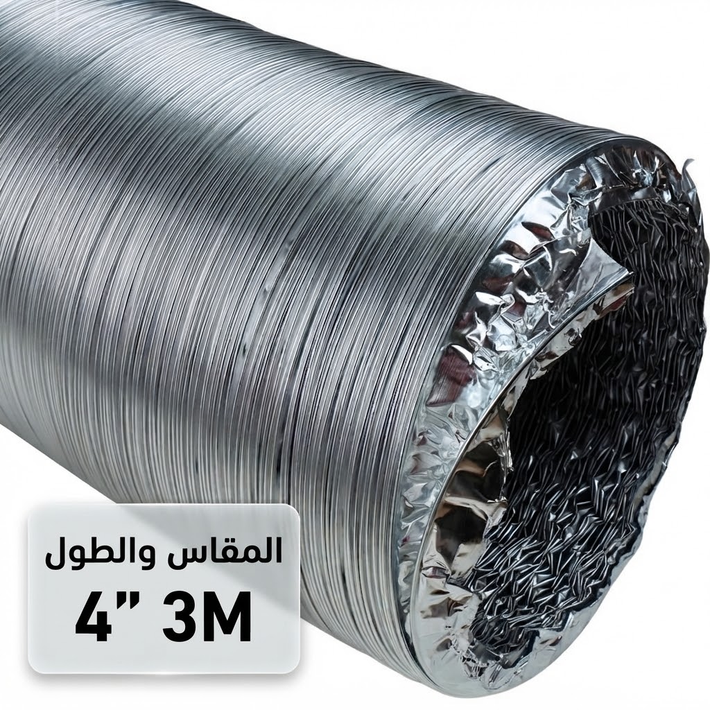  ALUMINIUM FLEX HOSE - 4'' 102MM 3M (AFS) - TURKEY 