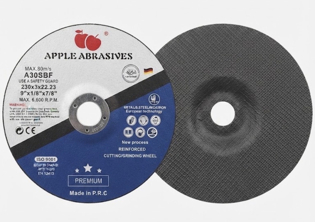 APPLE ABRASIVES CUTTING DISC METAL 9" 230X3X22.23 - CHINA 