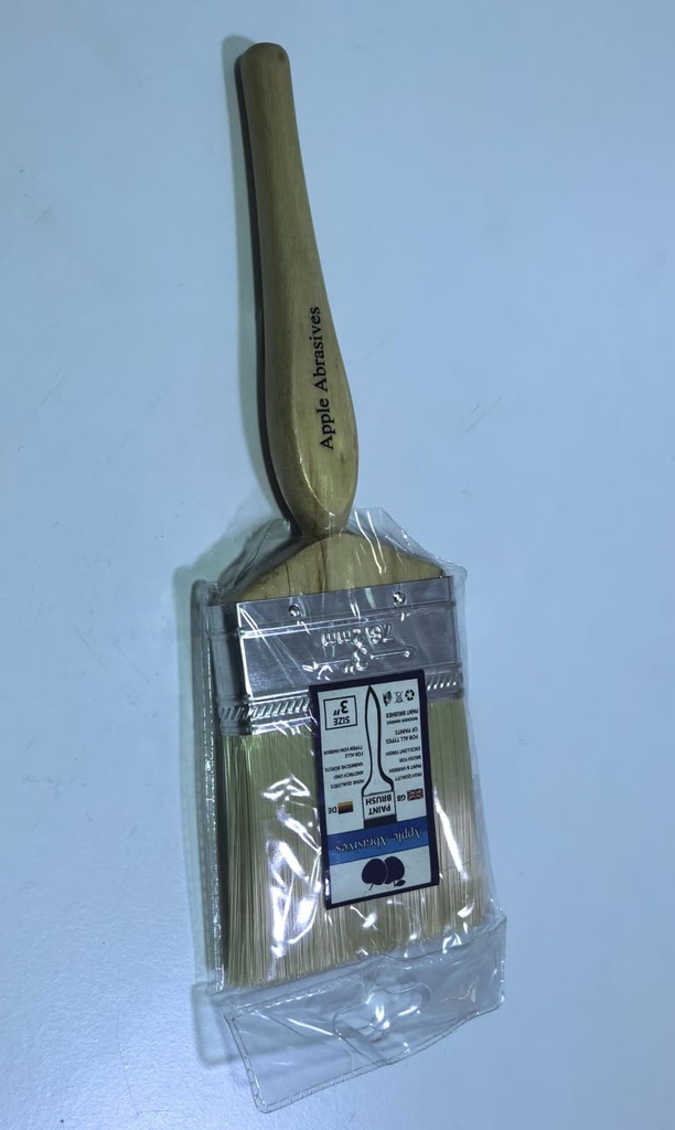  APPLE ABRASIVES PAINT BRUSH WOOD HANDLE 3" 76.2MM 