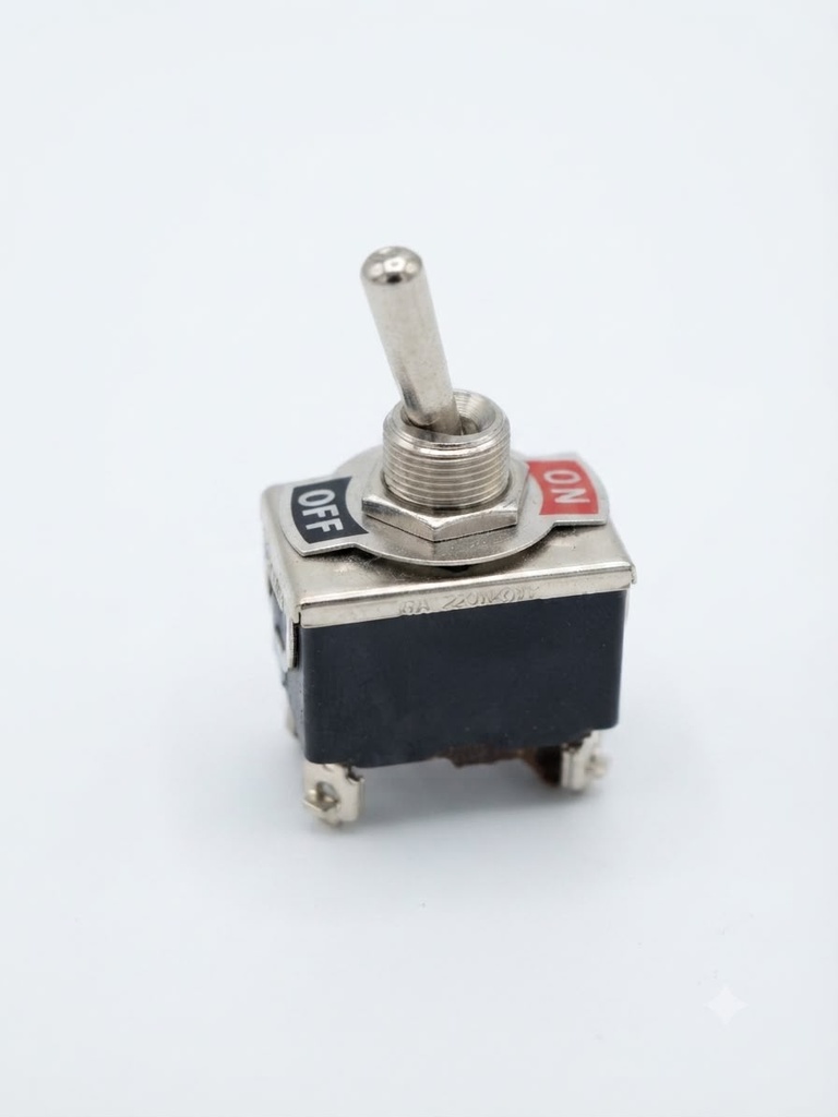  AUTOMOTIVE TOGGLE SWITCH 4 WIRE ON/OFF 15A 250VAC - E-SG-122 