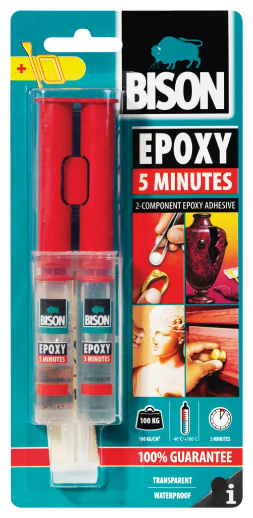  BISON EPOXY 24ML TRANSPARENT/WATERPROOF - HOLLAND 