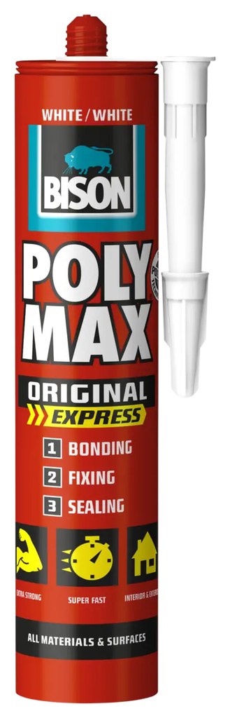  BISON POLY MAX HIGH TACK EXPRESS WHITE 440G - HOLLAND 