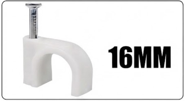  CABLE CLIPS PLASTIC 16MM (NC-7N) - TAIWAN 