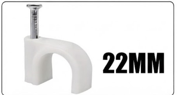  CABLE CLIPS PLASTIC 22MM (NC-8N) - PRC 