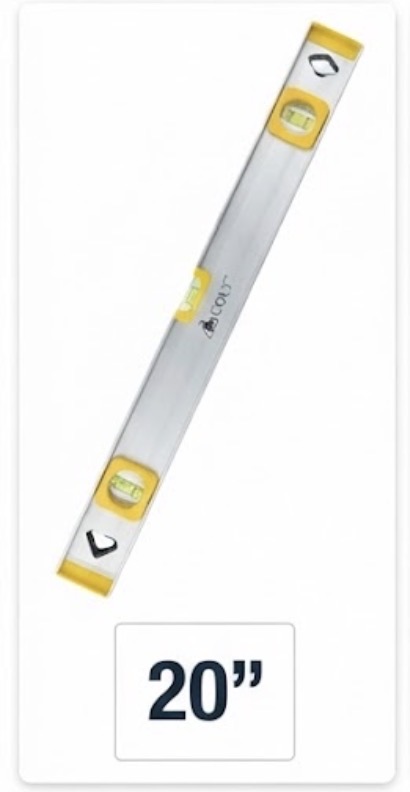  COLT ALUMINIUM LEVEL 20" 50CM WITH SIDE VIEW - CH4673/13184 