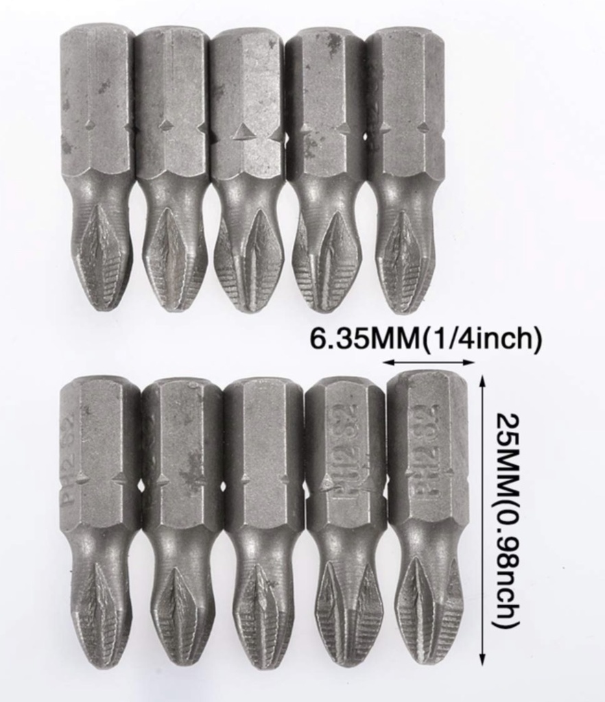  CORO SCREW DRIVER BIT SET PH2X25MM 