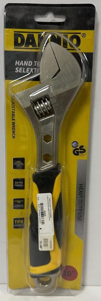  DANNIO ADJUSTABLE WRENCH 10" H/DUTY-CHINA 