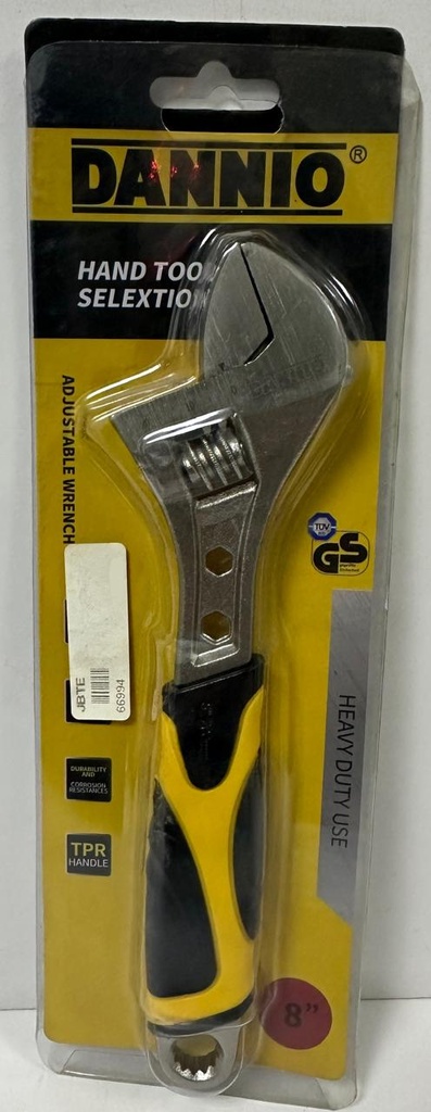  DANNIO ADJUSTABLE WRENCH 8" 