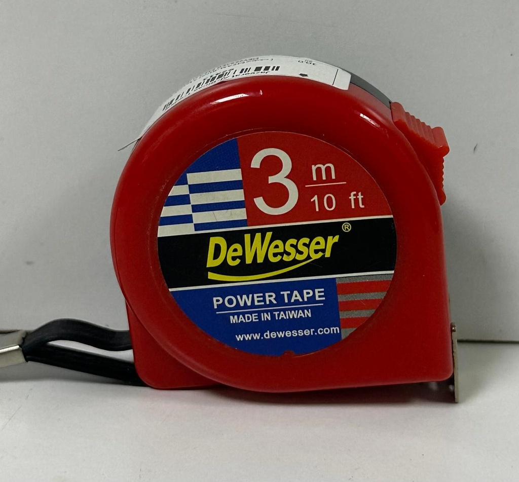  DEWESSER MEASURING TAPE 3MTR 10FT - TAIWAN 