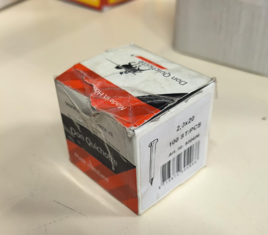  DON QUICHOTTE STEEL FIXING PIN 2.0X20 HOLLAND 