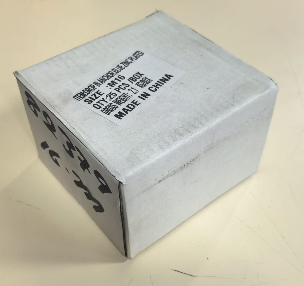  DROP IN ANCHOR - 16MM (RED HIT) 