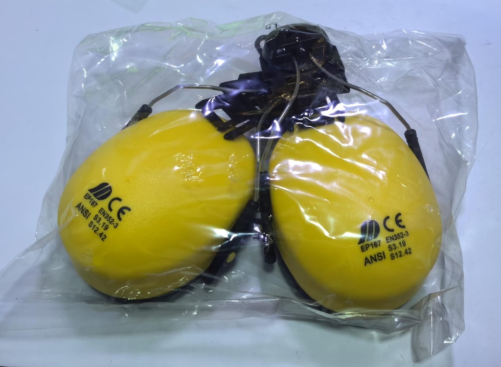  EAR PROTECTOR FOR HELMET YELLOW ANSI EP167 
