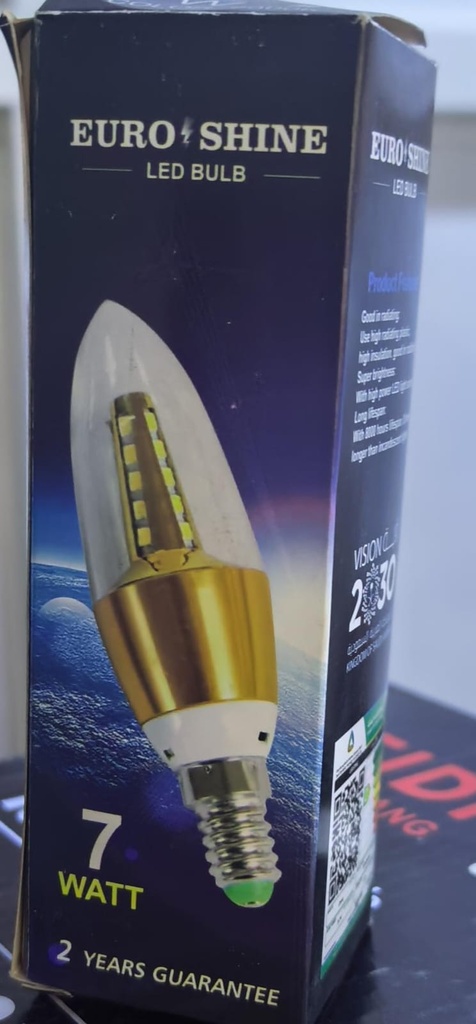  EURO SHINE LED STICK BULB 7W 220V 6500K WHITE 