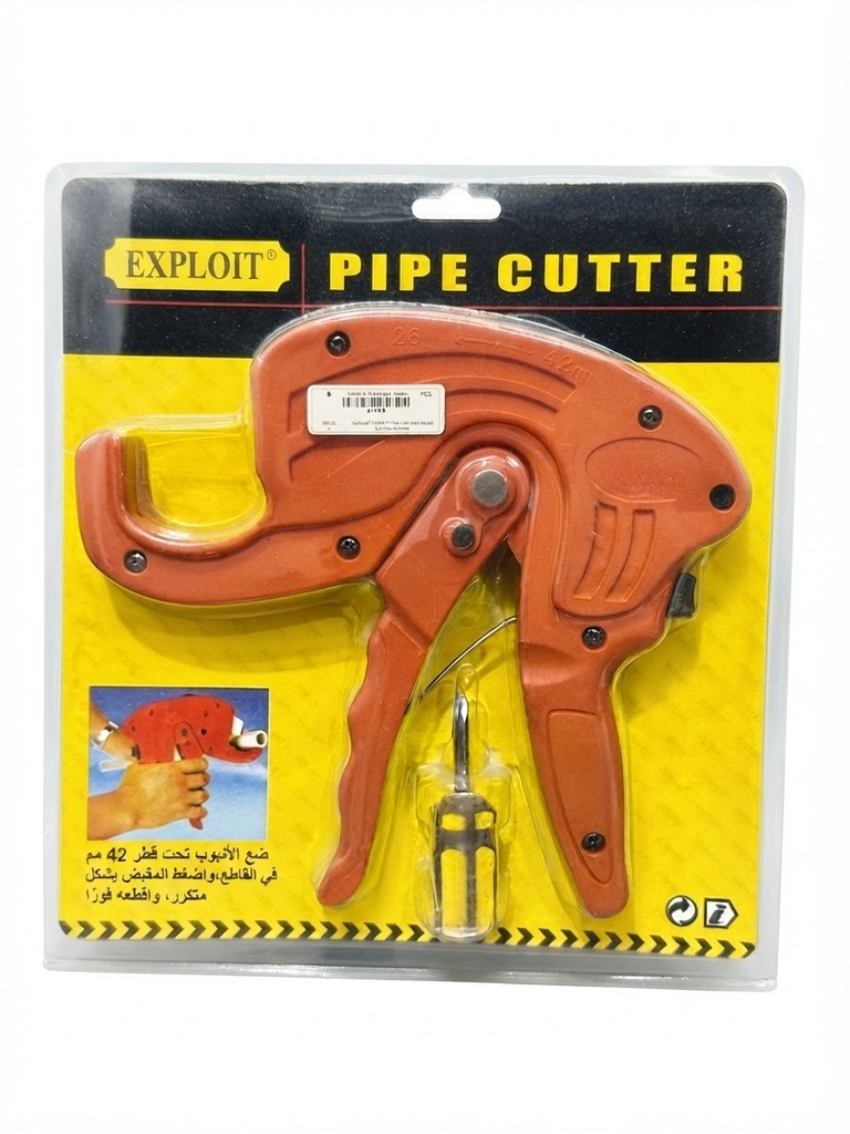 EXPLOIT PIPE CUTTER BIG RED WITH SCREW DRIVER 