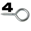  EYE HOOK SCREW NO-4 