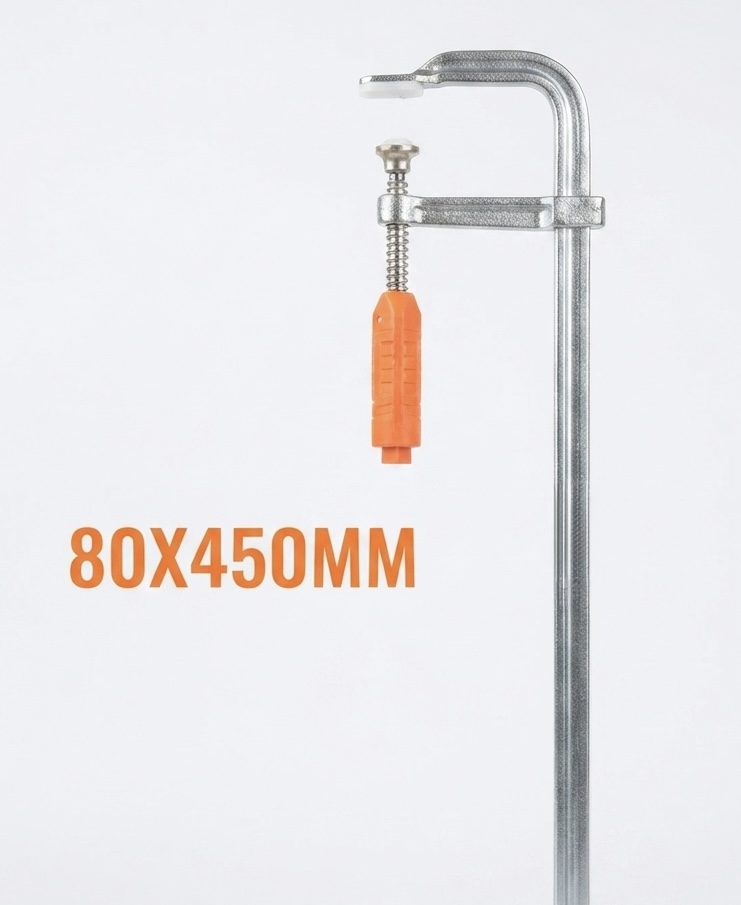  F-CLAMP 80X450MM H/DUTY ORANGE HANDLE 