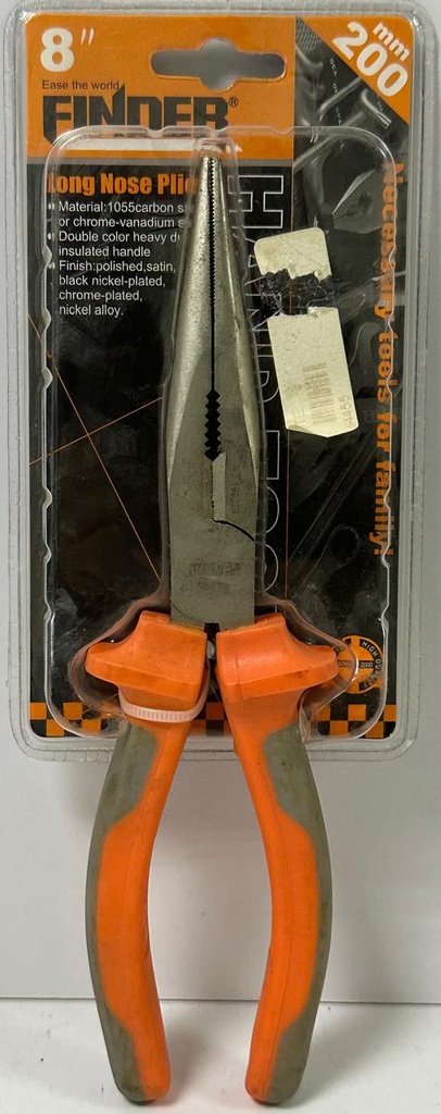 FINDER LONG NOSE PLIER 8" 200MM 