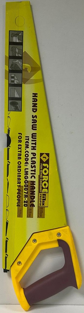  FORCE HAND SAW WITH PLASTIC HANDLE 20" 500MM 