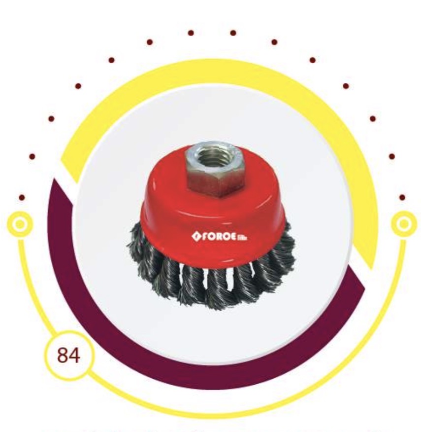  FORCE WIRE CUP BRUSH TWISTED 100MM 4" - LMGC016B-100 