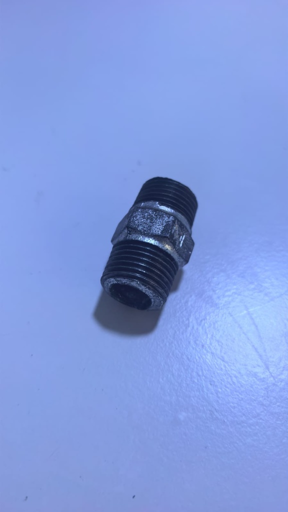  GI HEX NIPPLE 1/2"X1/2" 