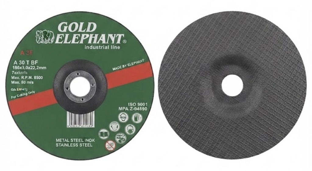  GOLD ELEPHANT CUTTING DISC STEEL 7" 