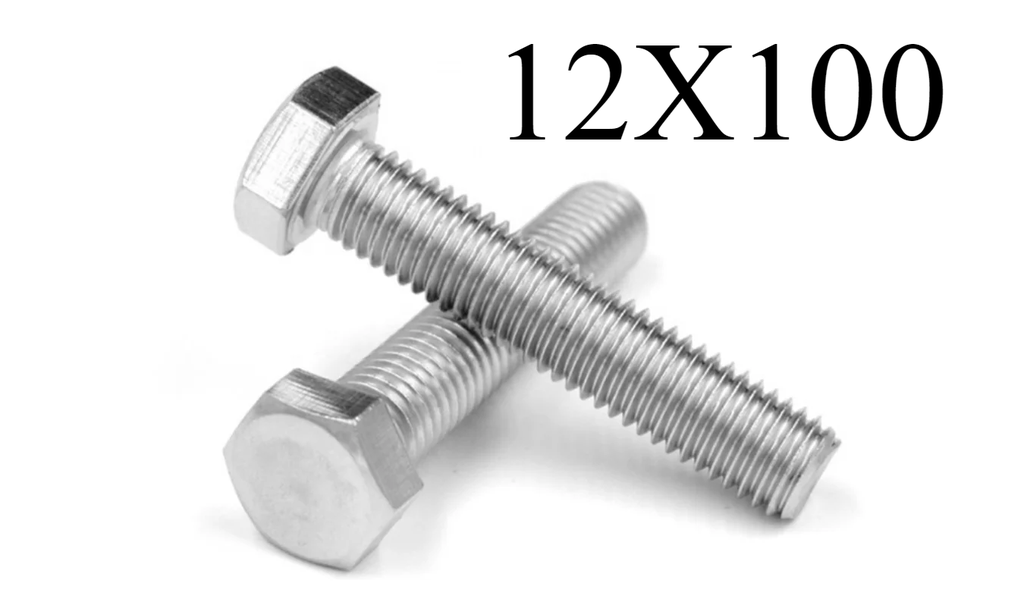  HEX BOLT GI - (12X100) 