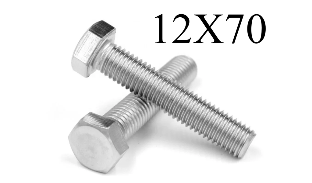  HEX BOLT GI - (12X70) 