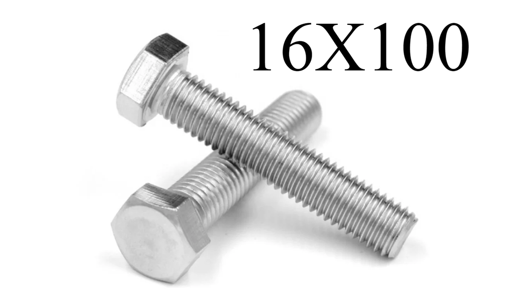  HEX BOLT GI - (16X100) 