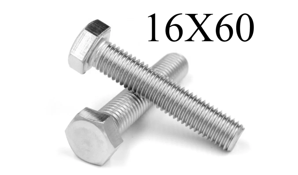  HEX BOLT GI - (16X60) 