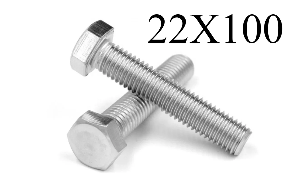  HEX BOLT GI - (22X100) 