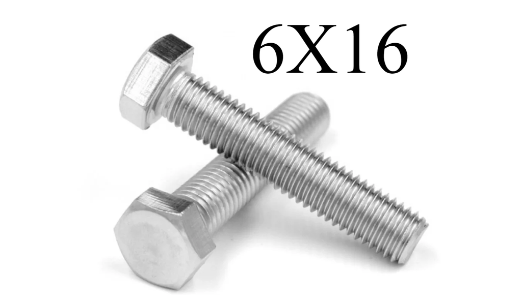  HEX BOLT GI - (6X16) 