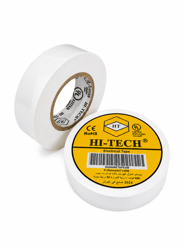  HI-TECH ELECTRIC TAPE WHITE - (TAIWAN) 