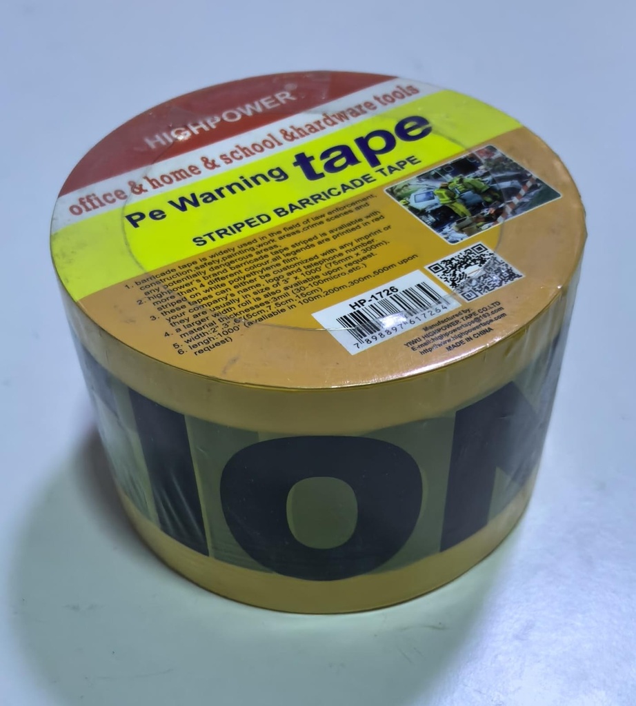  HIGHPOWER WARNING TAPE 3"X200MTR 