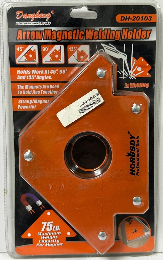  HORUSDY ARROW MAGETIC WELDING HOLDER 5" 75LB - DH-20103 