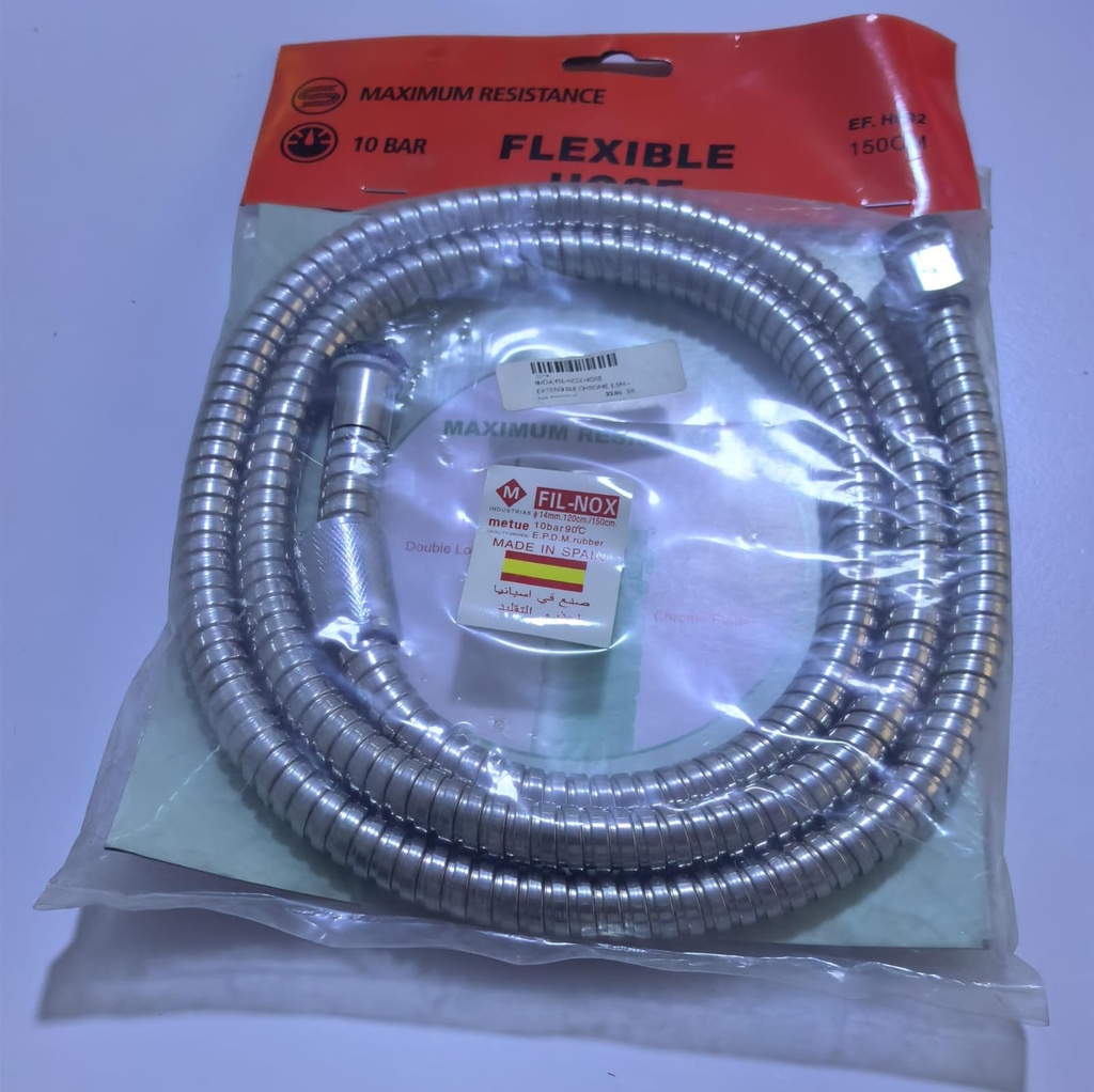 INOX/FIL-NOX HOSE EXTENSIBLE CHROME 1.5M - SPAIN/H002