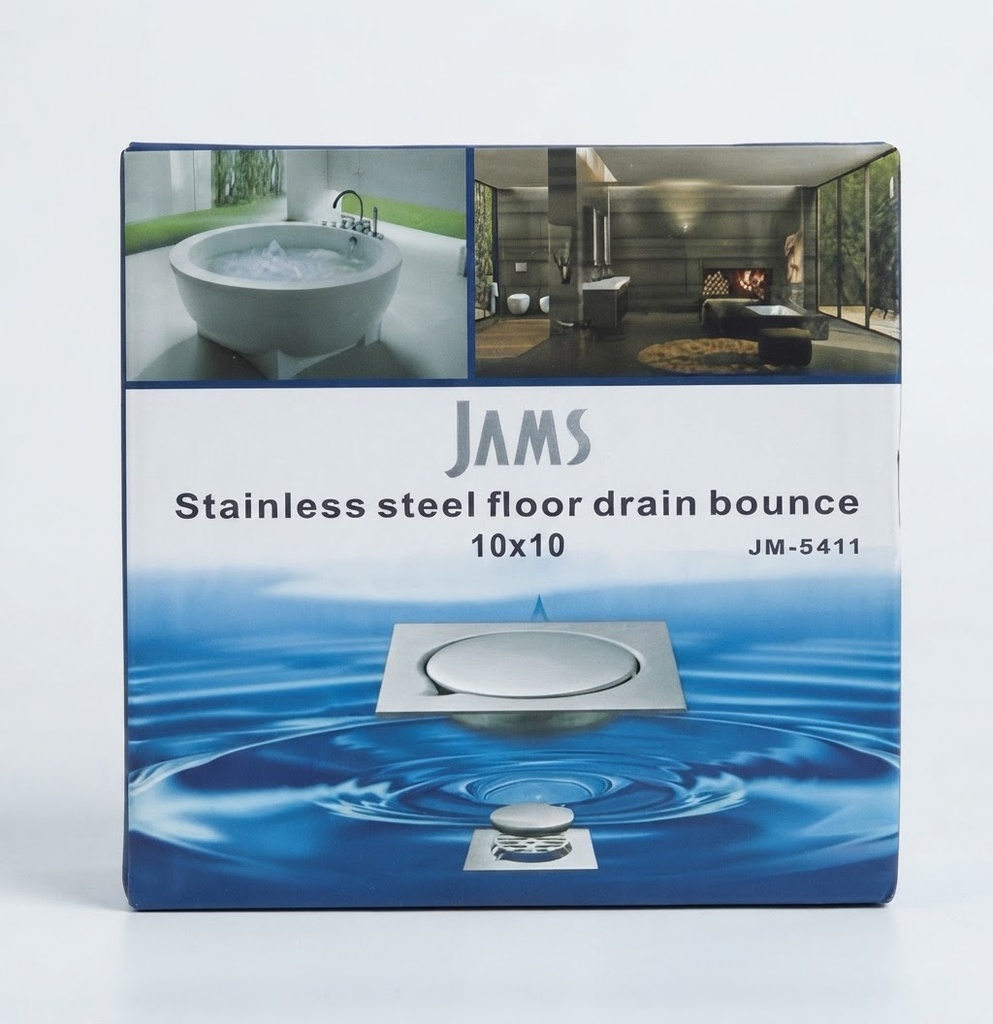  JAMS SAFAYA FLOOR DRAIN S.STEEL 10X10 - JM-5411 