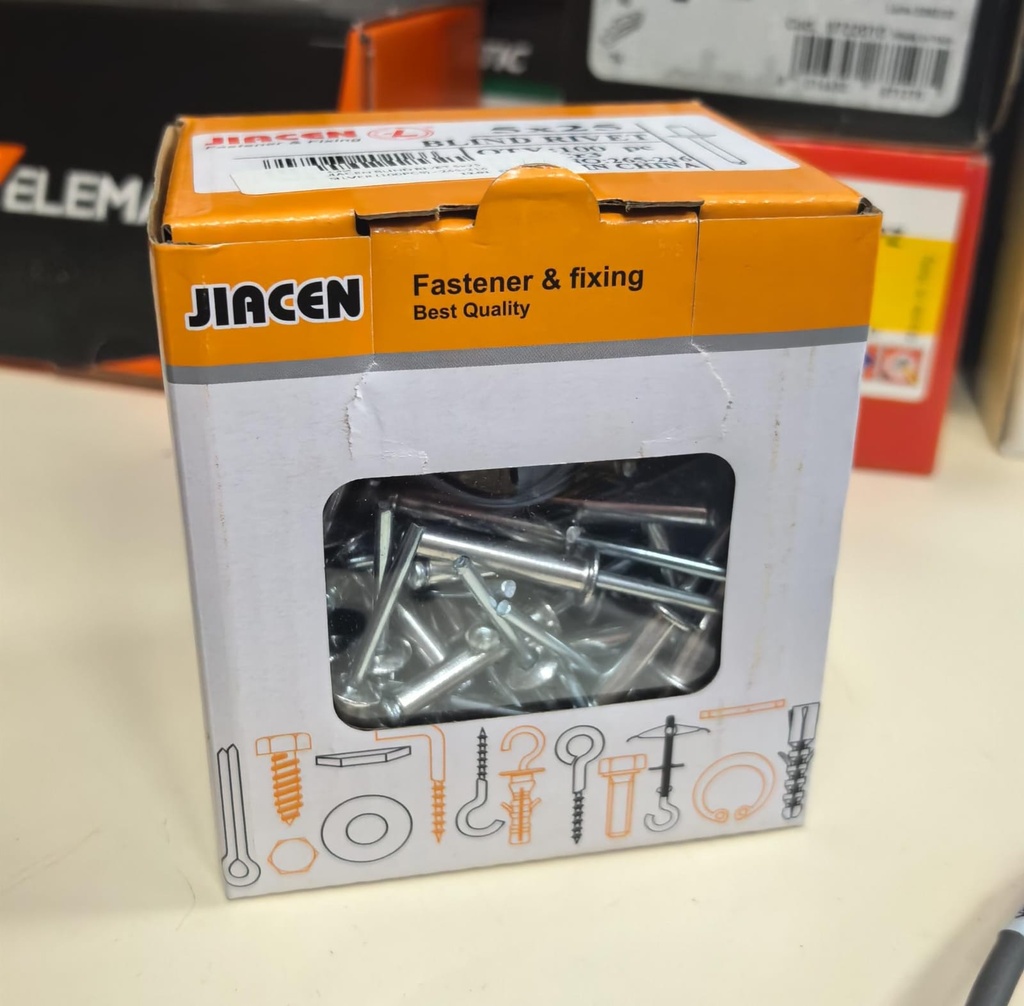  JIACEN BLIND RIVET 4X16 SILVER (300PCS) - 265-15-5 