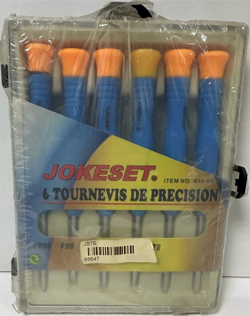  JOKESET 6PCS PRECISION SCREWDRIVERS - 610-6B 