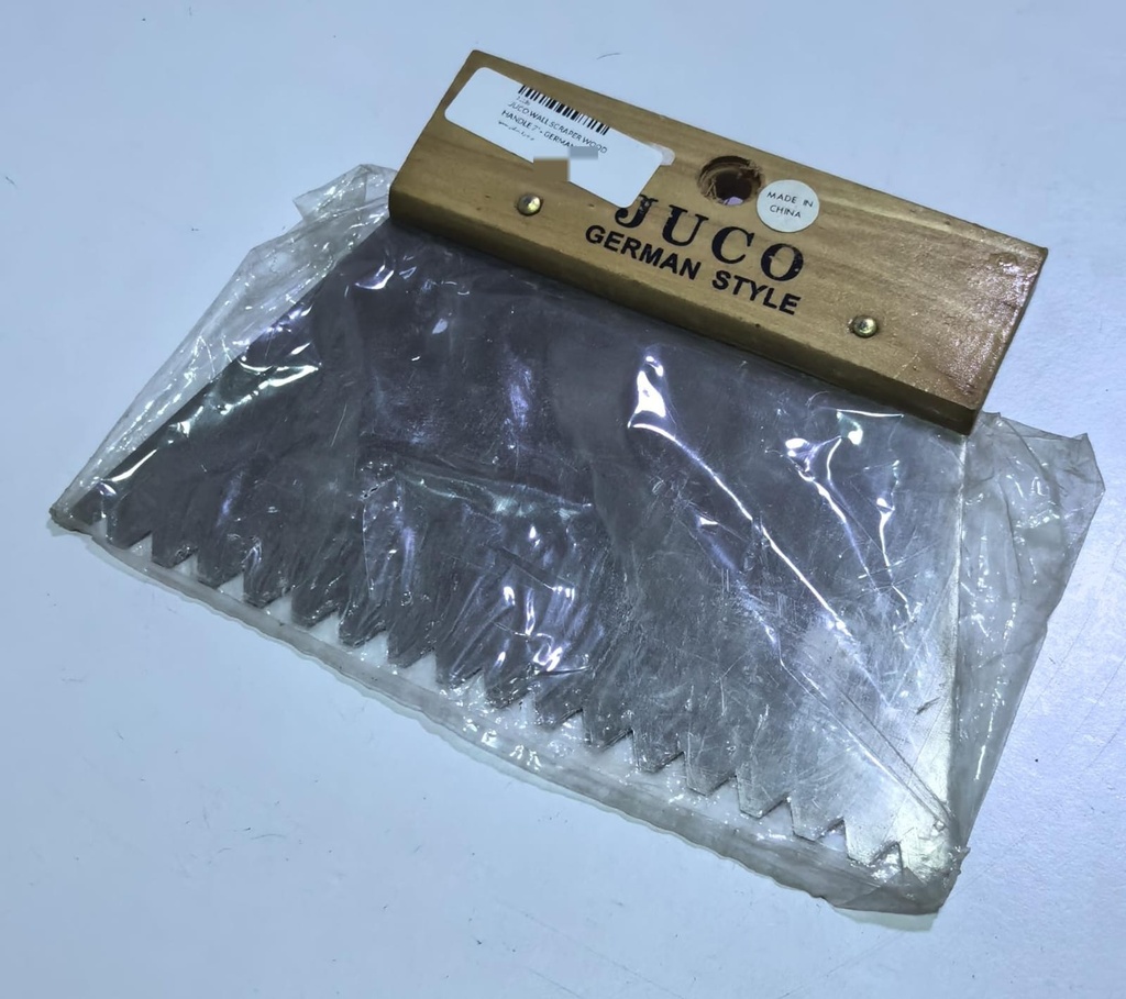  JUCO WALL SCRAPER WOOD HANDLE 7" - GERMAN STYLE 