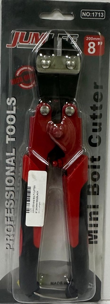  JUMLEE MINI BOLT CUTTER 8" 200MM RED/BLACK HANDLE-NO.1713 