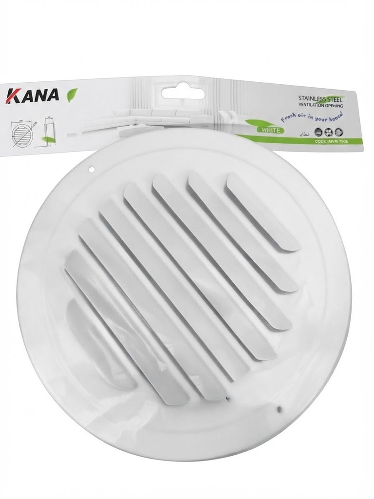  KANA AIR DIFFUSER STAINLESS ST 6" WITH FILTER (WHITE/BEIGE) 