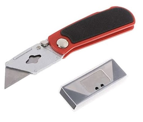  KEBO FOLDING UTILITY KNIFE WITH 5 BLADES 