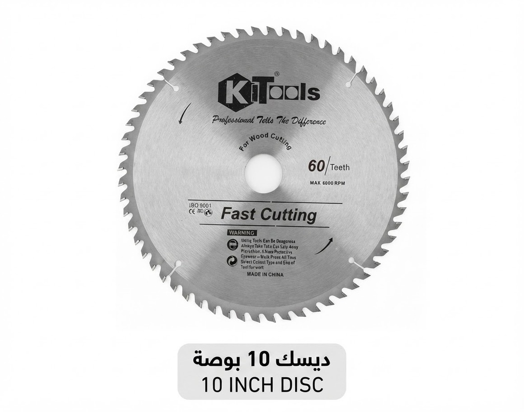  KITOOLS CUTTING DISC ALUMINIUM 10" (250MMX80T) 