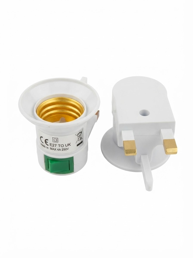  LAMP HOLDER WITH 3 PIN & SWITCH 220V - ST-6030B 